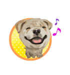 ラブリー お絵かき わんちゃん♥（個別スタンプ：17）