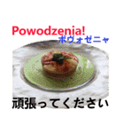食べ物の写真 ポーランド語と日本語（個別スタンプ：6）