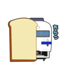 食パン電車スタンプ（個別スタンプ：6）