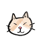 ほんわかゆるゆる水彩にゃんこ。（個別スタンプ：7）