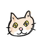 ほんわかゆるゆる水彩にゃんこ。（個別スタンプ：8）