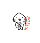 しろ猫ムー（個別スタンプ：7）