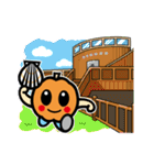 北海道佐呂間町イメージキャラ モモちゃん（個別スタンプ：35）