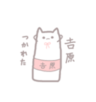 吉原さんが使う！長いねこちゃんスタンプ（個別スタンプ：22）