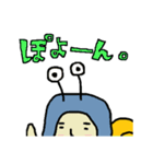 かたつむりのらくがきスタンプ（個別スタンプ：1）