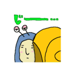 かたつむりのらくがきスタンプ（個別スタンプ：12）