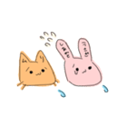幸せうさぎと無理ねこ（個別スタンプ：29）