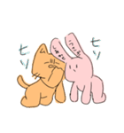 幸せうさぎと無理ねこ（個別スタンプ：30）