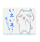 (カメレオン)JKが描きそうなネコ型スタンプ（個別スタンプ：4）