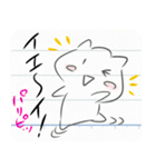 (カメレオン)JKが描きそうなネコ型スタンプ（個別スタンプ：11）