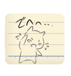 (カメレオン)JKが描きそうなネコ型スタンプ（個別スタンプ：14）
