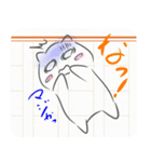 (カメレオン)JKが描きそうなネコ型スタンプ（個別スタンプ：18）