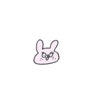いつもおなじ顔のうさぎ（個別スタンプ：2）