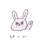 いつもおなじ顔のうさぎ（個別スタンプ：3）