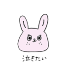 いつもおなじ顔のうさぎ（個別スタンプ：7）