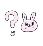 いつもおなじ顔のうさぎ（個別スタンプ：19）