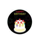 動く☆1歳〜20歳の誕生日ケーキ（個別スタンプ：3）