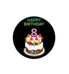 動く☆1歳〜20歳の誕生日ケーキ（個別スタンプ：12）