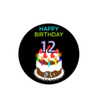 動く☆1歳〜20歳の誕生日ケーキ（個別スタンプ：16）