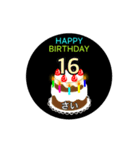 動く☆1歳〜20歳の誕生日ケーキ（個別スタンプ：20）