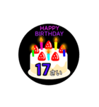 動く☆1歳〜20歳の誕生日ケーキ（個別スタンプ：21）