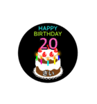 動く☆1歳〜20歳の誕生日ケーキ（個別スタンプ：24）