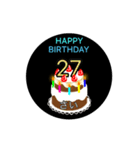 動く☆21歳〜40歳の誕生日ケーキ（個別スタンプ：7）
