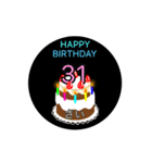 動く☆21歳〜40歳の誕生日ケーキ（個別スタンプ：11）