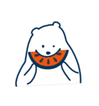 ゆったりポーラくま（個別スタンプ：1）