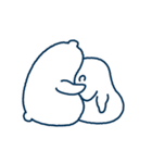ゆったりポーラくま（個別スタンプ：34）