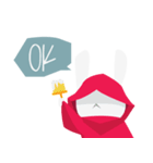 赤ずきんうさぎ（個別スタンプ：9）