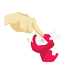 赤ずきんうさぎ（個別スタンプ：20）
