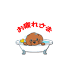 TOY POODLE トイプードル（動く2）（個別スタンプ：4）