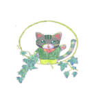 ニャンコとお花（個別スタンプ：8）