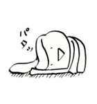 感情豊かなゆるうさ。（個別スタンプ：10）