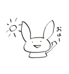 感情豊かなゆるうさ。（個別スタンプ：13）