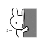 ギリギリうさぎ（個別スタンプ：3）