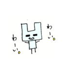 カクカクしかじかうさぎのうーさん（個別スタンプ：3）
