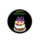 動く☆41〜60歳の誕生日ケーキ、バースデー（個別スタンプ：13）