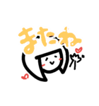 女の子のゆる顔（個別スタンプ：19）