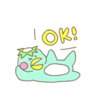 かっぱっぱとキューちゃんの日常 -その1-（個別スタンプ：1）