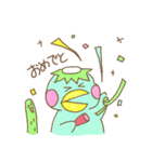 かっぱっぱとキューちゃんの日常 -その1-（個別スタンプ：10）