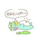 かっぱっぱとキューちゃんの日常 -その1-（個別スタンプ：33）