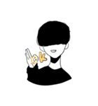 ほんわかボブ男子（個別スタンプ：2）