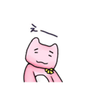 ピンクの熊・くま本くん ゆるゆるスタンプ（個別スタンプ：7）