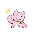 ピンクの熊・くま本くん ゆるゆるスタンプ（個別スタンプ：28）