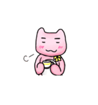 ピンクの熊・くま本くん ゆるゆるスタンプ（個別スタンプ：32）