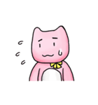ピンクの熊・くま本くん ゆるゆるスタンプ（個別スタンプ：36）