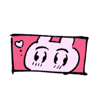 生き抜け！うさげちゃん（個別スタンプ：9）