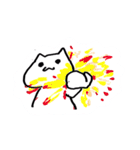 【日常会話】白いネコさん（個別スタンプ：28）